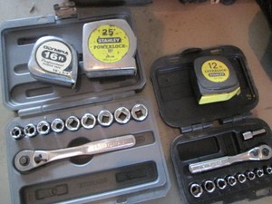 Craftsman 38in metric and 14in SAE socket and Ratchet setsl