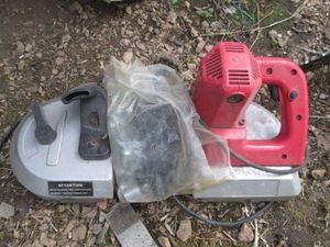 Portable vintage band saw and misc shown in pics