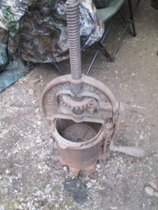 Vintage Enterprise cast iron fruit press