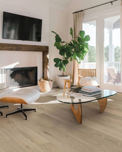 UNIQUE 402 SF of Engineered Click Together Hardwood -QS Perrano Color Loam Oak - 7 x 81 - LMB