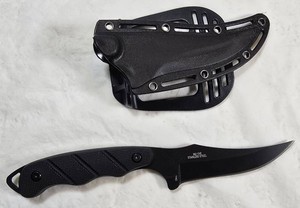 NEW Master USA MU-1148 Fixed Blade Knife  Black Blade & Hard Sheath