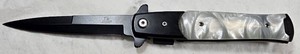 Zombie-War Folding Knife  Red Skull Handle, Black Blade & Pocket Clip  NEW