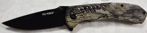 TAC-FORCE TF-764 Camo Folding Pocket Knife Black Blade w Box  NEW
