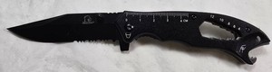 Falcon KS1477BK Black Multi-Function Folding Knife  440 Stainless  NEW