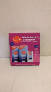 NEW LUME WHOLE BODY DEODORANT 3PK