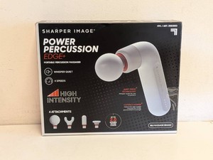 SHARPER IMAGE POWER PERCUSSION EDGE PORTABLE PERCUSSION MASSAGER