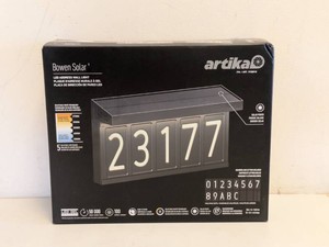 NEW ARTIKA BOWEN SOLAR LED ADDRESS WALL LIGHT