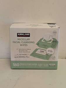 NEW KIRKLAND SIGNATURE MICELLAR FACIAL CLEANSING WIPES 180CT