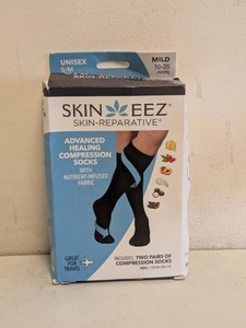 NEW SKIN EZZ UNISEX ADVANCED HEALING COMPRESSION SOCKS MILD