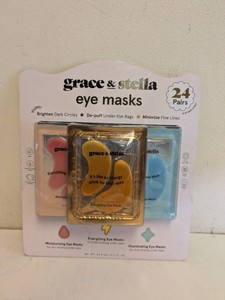 NEW GRACE & STELLA EYE MASKS 24PK