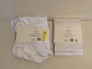 (2) NEW MAINSTAYS WINDOW PANELS WHITE 2PK