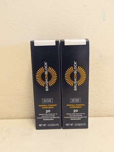 (2) NEW BRUSH ON BLOCK TRANSLUCENT MINERAL POWDER SUNSCREEN SPF30