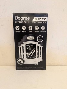 NEW DEGREE ULTRACLEAR PLUS DEODORANT 5PK