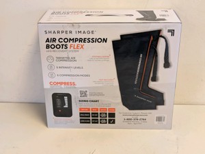 SHARPER IMAGE AIR COMPRESSION BOOTS FLEX LX-LARGE