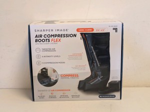 SHARPER IMAGE AIR COMPRESSION BOOTS FLEX LX-LARGE