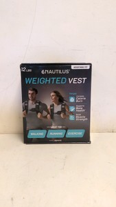 NAUTILUS WEIGHTED VEST 12LBS ADJUSTABLE FIT