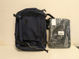 NEW BAG SMART BLAST 38L BACKPACK WITH 4PCS COMPRESSION CUBES BLUE