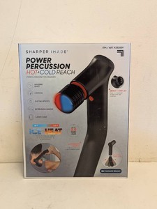 SHARPER IMAGE POWER PERCUSSION HOTCOLD REACH PERCUSSION MASSAGER