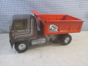 (FS) Vintage Ertl Pressed Steel International Transtar Automatic Dump Truck Hydrailic Lift Works 12 34 Long