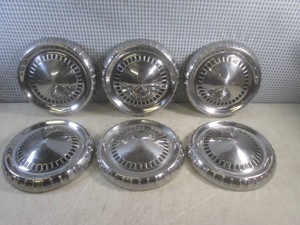 (CSB) Set of 6 Vintage 1960s Mercury Ford Dog Dish Poverty 9 12 Hubcaps