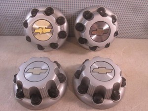 (EW3) Set of 4 Chevrolet Silverado Suburban 2500 3500 Center Hub Caps #15052378
