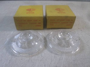 (EC1) Pair of NOS Glo-Brite 1960-1961 Corvair Reverse Clear Lenses