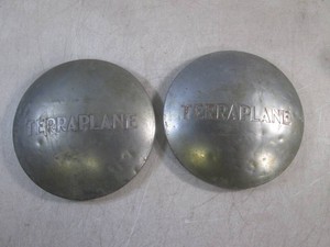 (D-3) Pair of Vintage Terraplane Hudson Hornet Jetliner Hubcaps