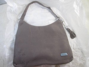(A-3) New Bella Russo Faux Suede Hobo Shoulder Bag