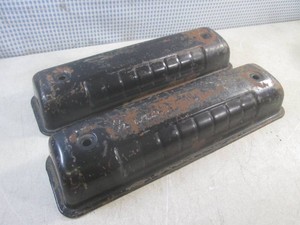 (EW3) Pair of Vintage 1954-1964 Ford Y-Block V8 Steel Valve Covers