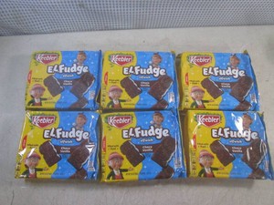 (B-3) 6 Packages of Keebler E.L.Fudge Choco Vanilla Elfwich Cookies Past Date