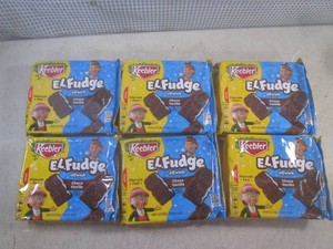(B-3) 6 Packages of Keebler E.L.Fudge Choco Vanilla Elfwich Cookies Past Date