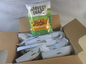 (C-2) 12 Bags of Harvest Snaps Mango Chili Lime Snacks Past Date