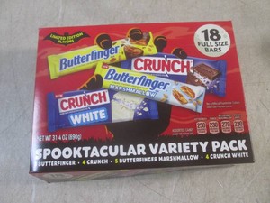 (B-3) Box of 18 Full Size Candy Bars Variety Pack Past Date