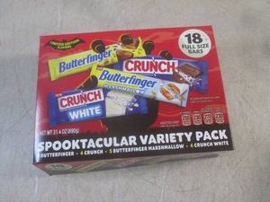 (B-3) Box of 18 Full Size Candy Bars Variety Pack Past Date