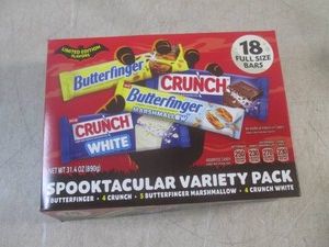 (B-3) Box of 18 Full Size Candy Bars Variety Pack Past Date