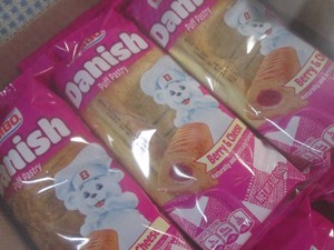 (EC2) 12 Danish Berry & Cheese Puff Pastry 2 Flats of 6 Past Date