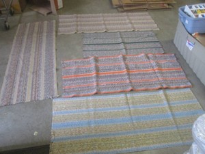 (A-2) 5 Assorted Throw Rugs