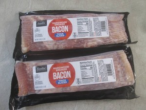 (FRZ) 3 Pounds of Hardwood Smoked Thick Sliced Bacon 2 - 1.5 Lb Packages