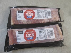 (FRZ) 3 Pounds of Hardwood Smoked Thick Sliced Bacon 2 - 1.5 Lb Packages