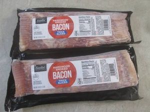 (FRZ) 3 Pounds of Hardwood Smoked Thick Sliced Bacon 2 - 1.5 Lb Packages