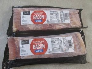 (FRZ) 3 Pounds of Hardwood Smoked Thick Sliced Bacon 2 - 1.5 Lb Packages
