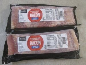 (FRZ) 3 Pounds of Hardwood Smoked Thick Sliced Bacon 2 - 1.5 Lb Packages