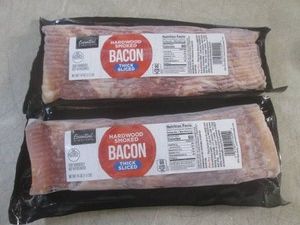(FRZ) 3 Pounds of Hardwood Smoked Thick Sliced Bacon 2 - 1.5 Lb Packages