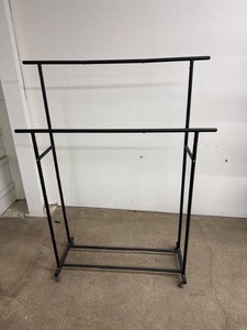 Black Double-Bar Garment Rack