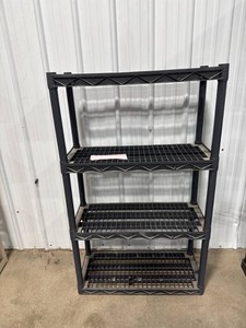 Four-Tier Plastic Shelving Unit