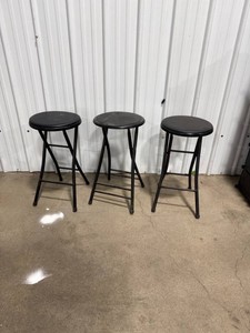 Set of 3 Folding Bar Stools