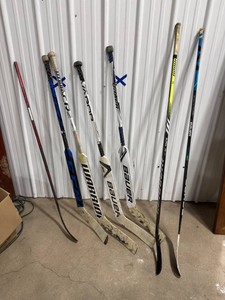 Lot of Six Ice Hockey Sticks