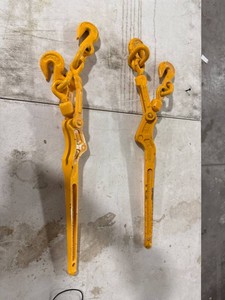 Pair of Yellow Chain Binders