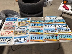 Assorted US License Plates Lot
