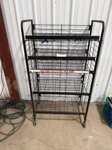 Black Metal Wire Display Rack